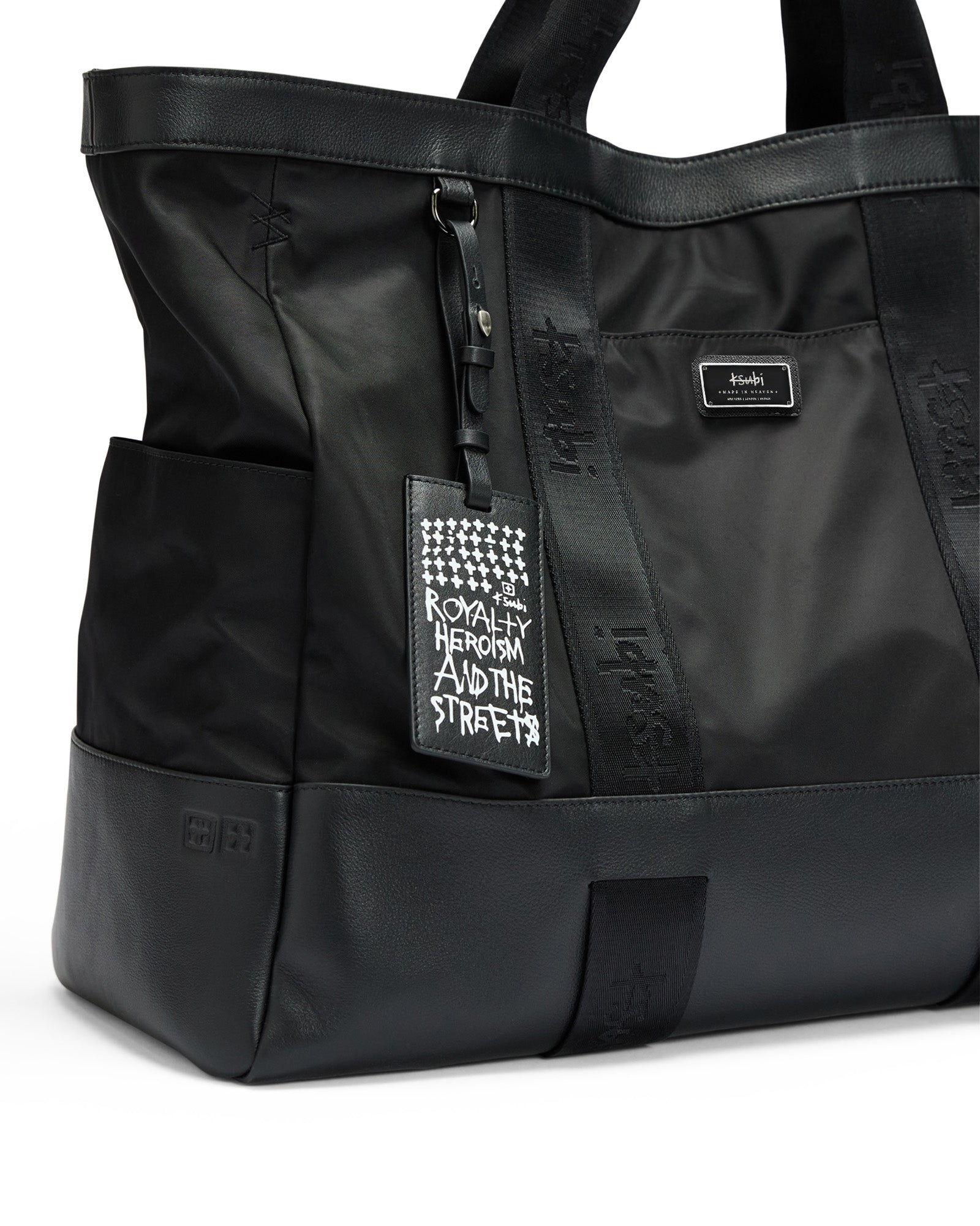 OVERNIGHT BAG NYLON LEATHER BAGS