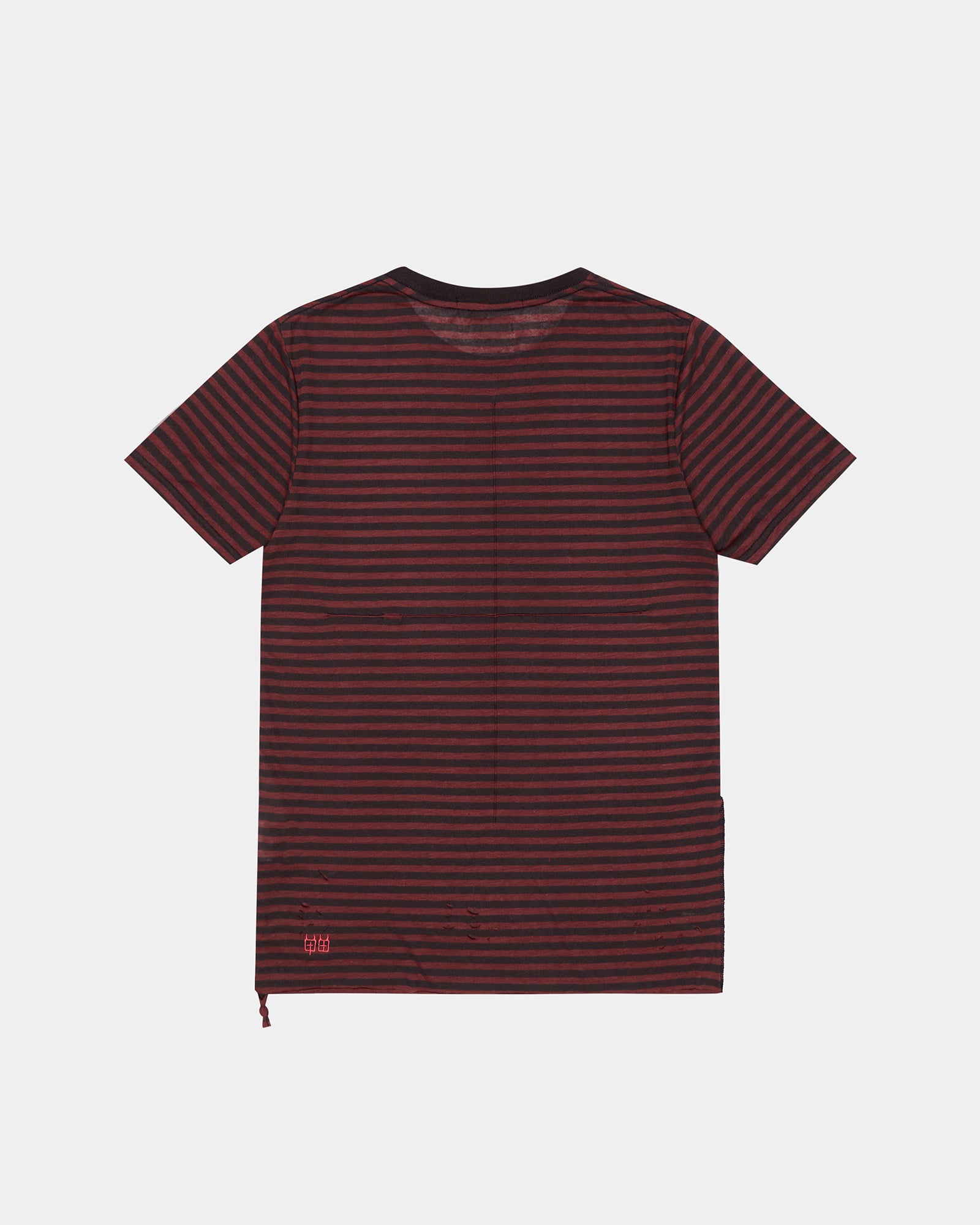 MENS  ANGEL SIOUX SS TEE RED STRIPE SLIM TEES