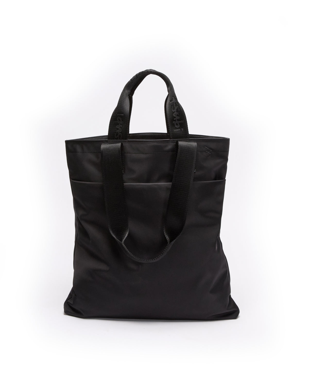 MADE IN HEAVEN NYLON LEATHER TOTE BLACK
