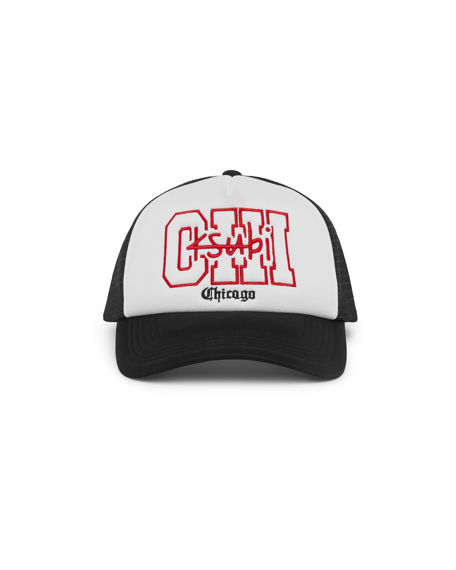 CHICAGO AND THE STREETS TRUCKER CAP BLACK