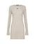 WOMENS  CRAWFORD LS MINI DRESS TAUPE FITTED DRESSES