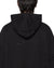 MENS  INTRUDER EKCESS HOODIE JET BLACK OVERSIZED FLEECE