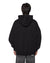 MENS  INTRUDER EKCESS HOODIE JET BLACK OVERSIZED FLEECE