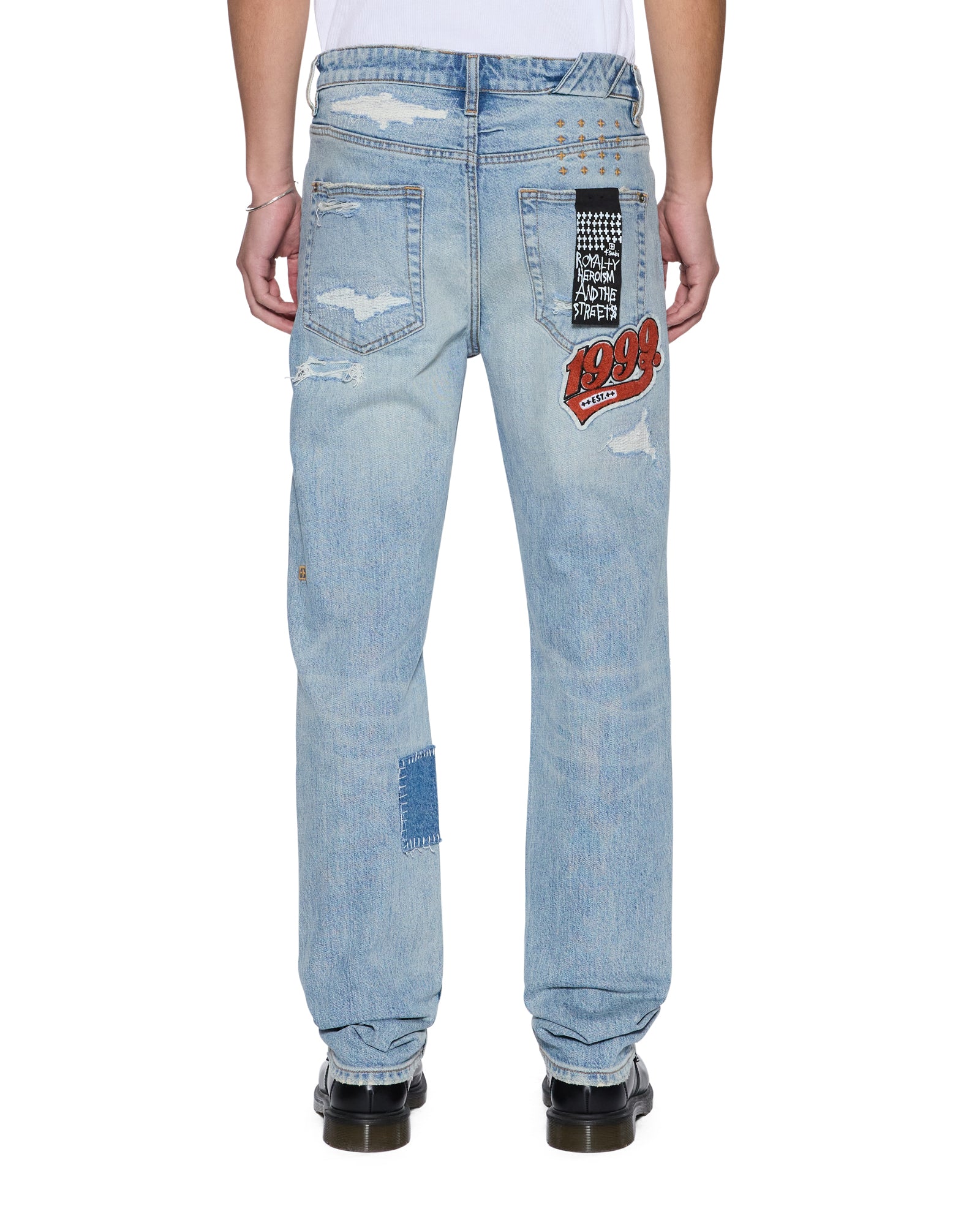 MENS  CHITCH MANHATTAN REPAIR SLIM DENIM JEANS