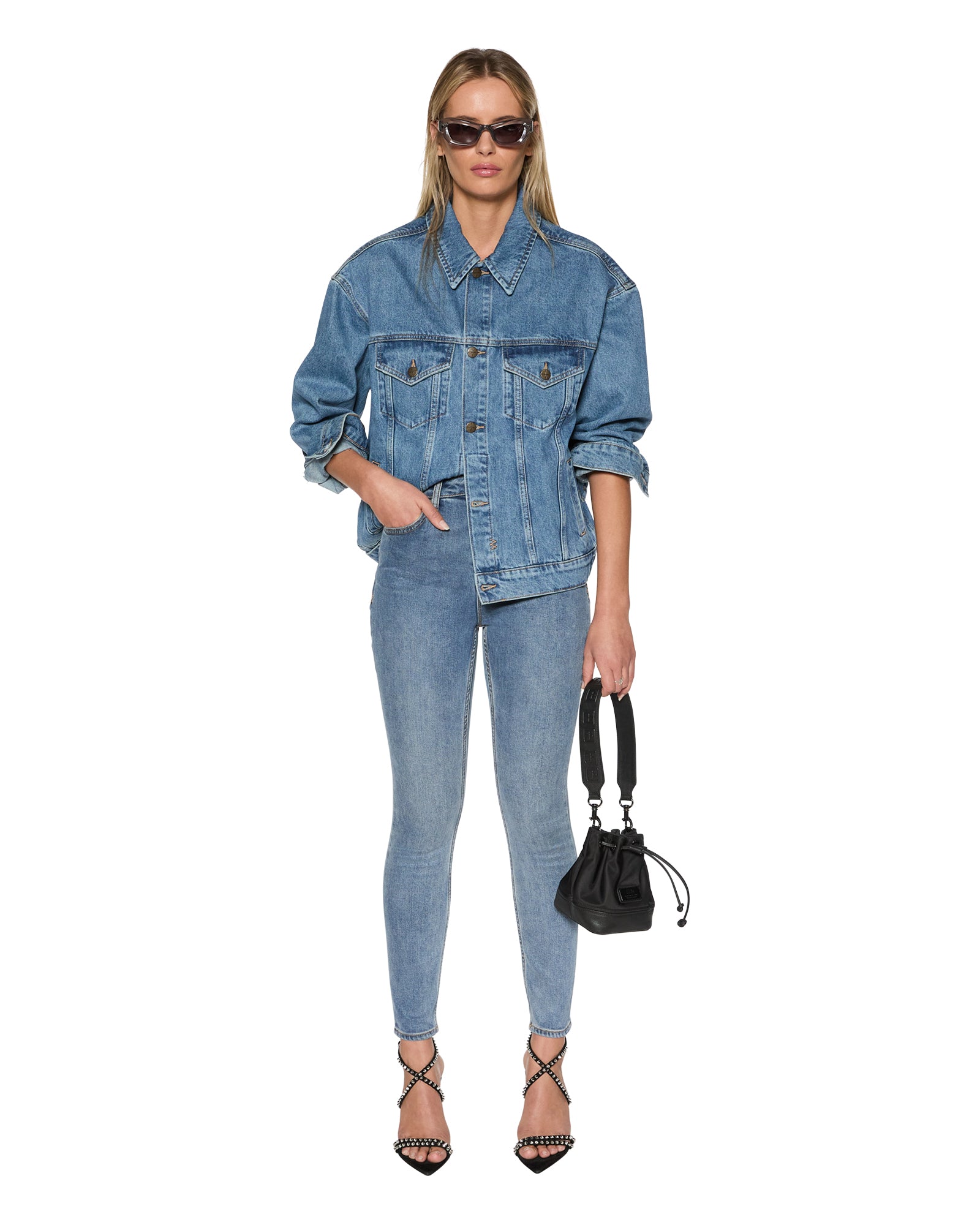 WOMENS  HI N WASTED TRUE VINTAGE SKINNY DENIM JEANS