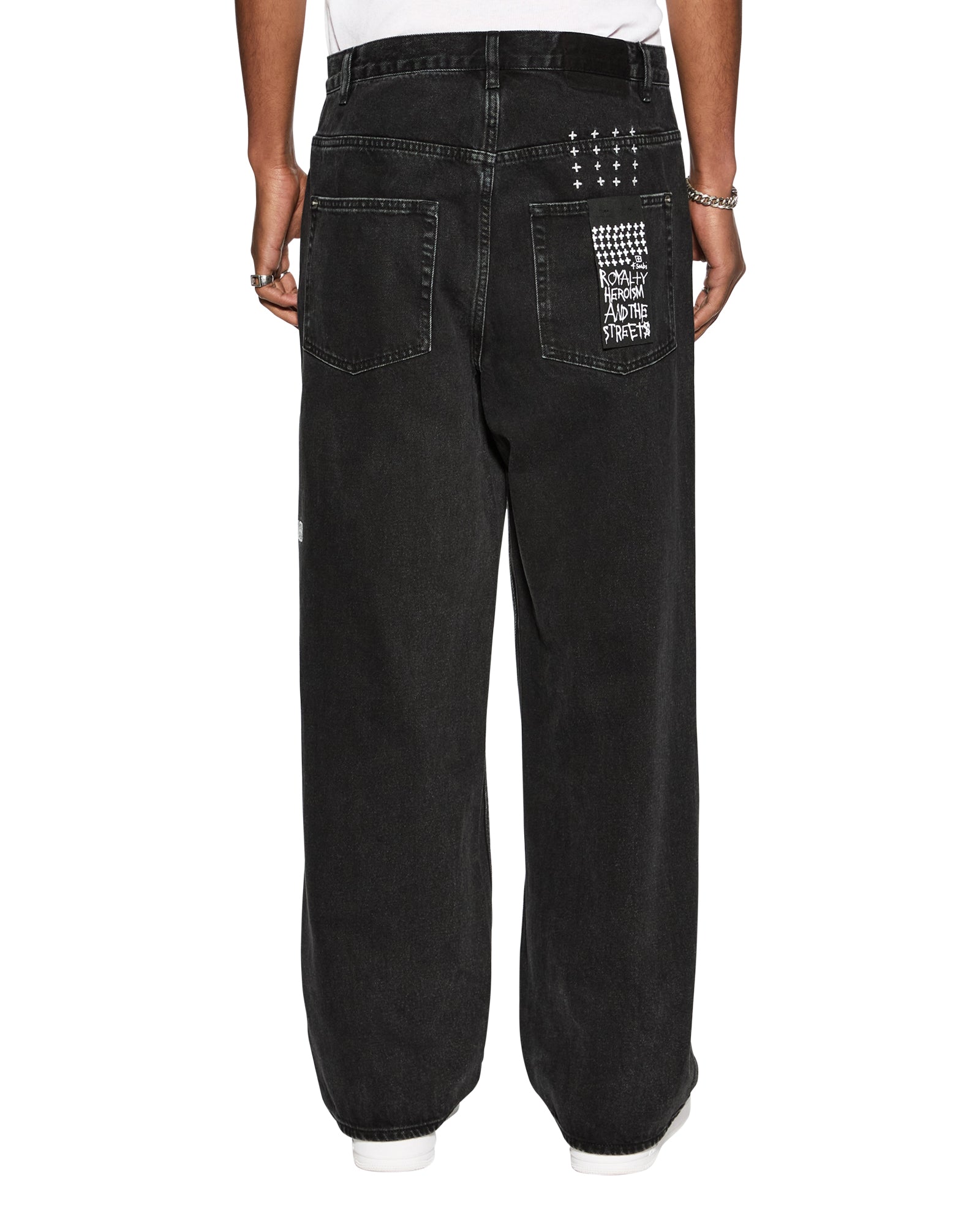 MENS  MAXX NOIR BAGGY DENIM JEANS
