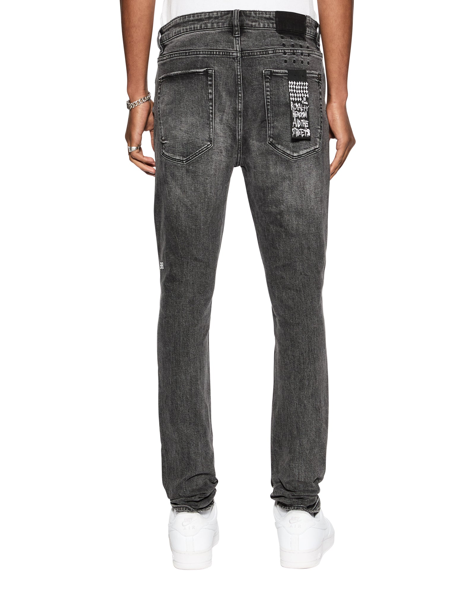 MENS  VAN WINKLE ANGST TRASHED SKINNY DENIM JEANS