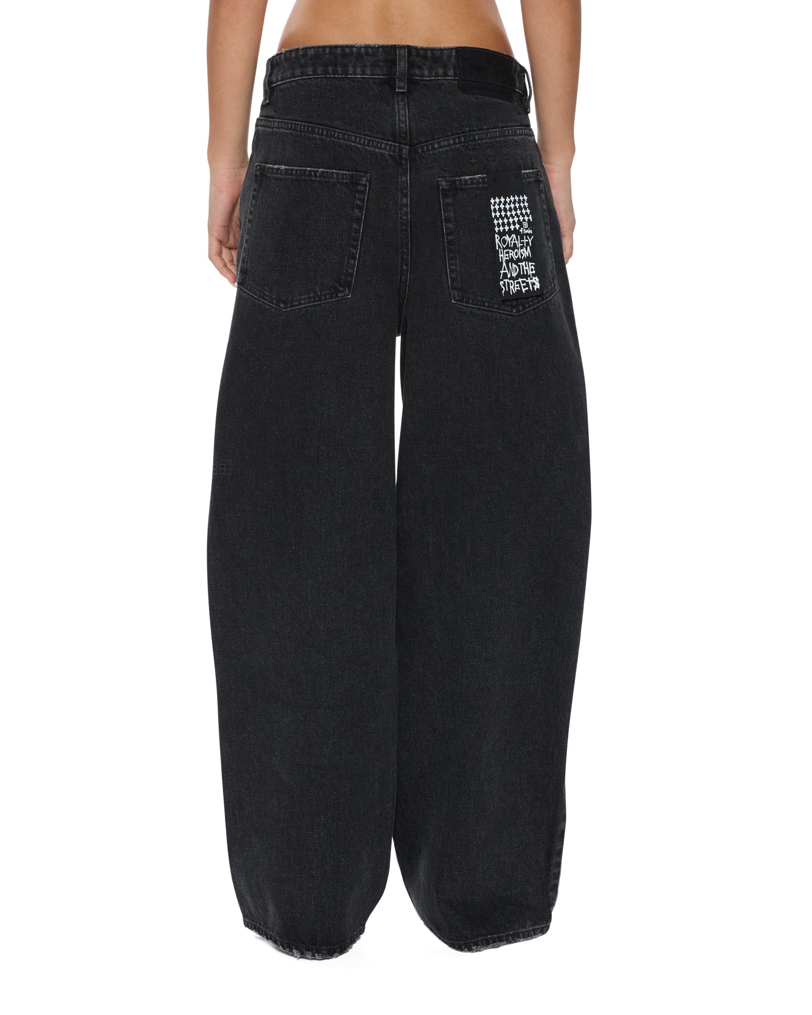 WOMENS  KSUPER TEMPER BAGGY DENIM JEANS