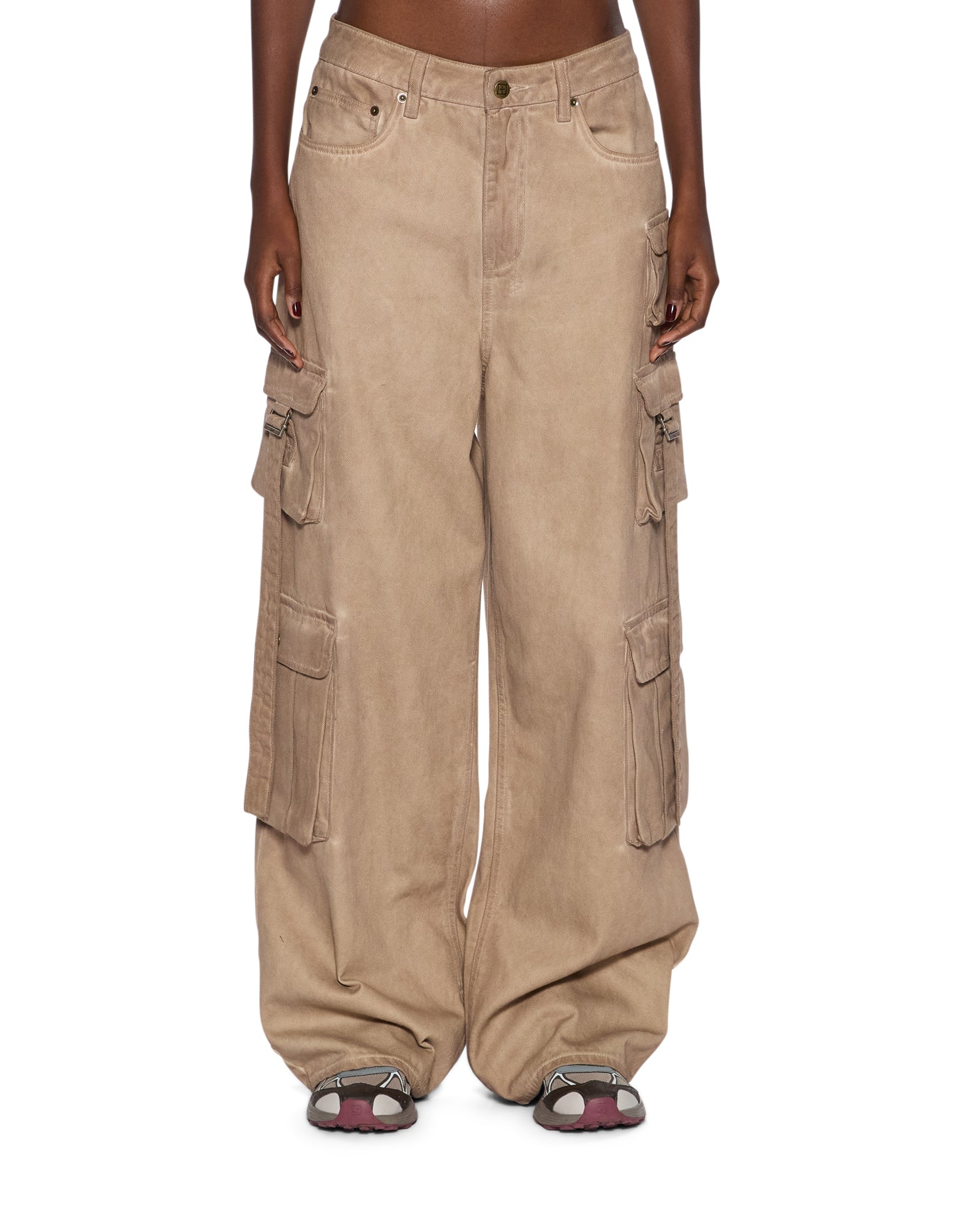 WOMENS  KSUPER CARGO TERRA BAGGY DENIM JEANS