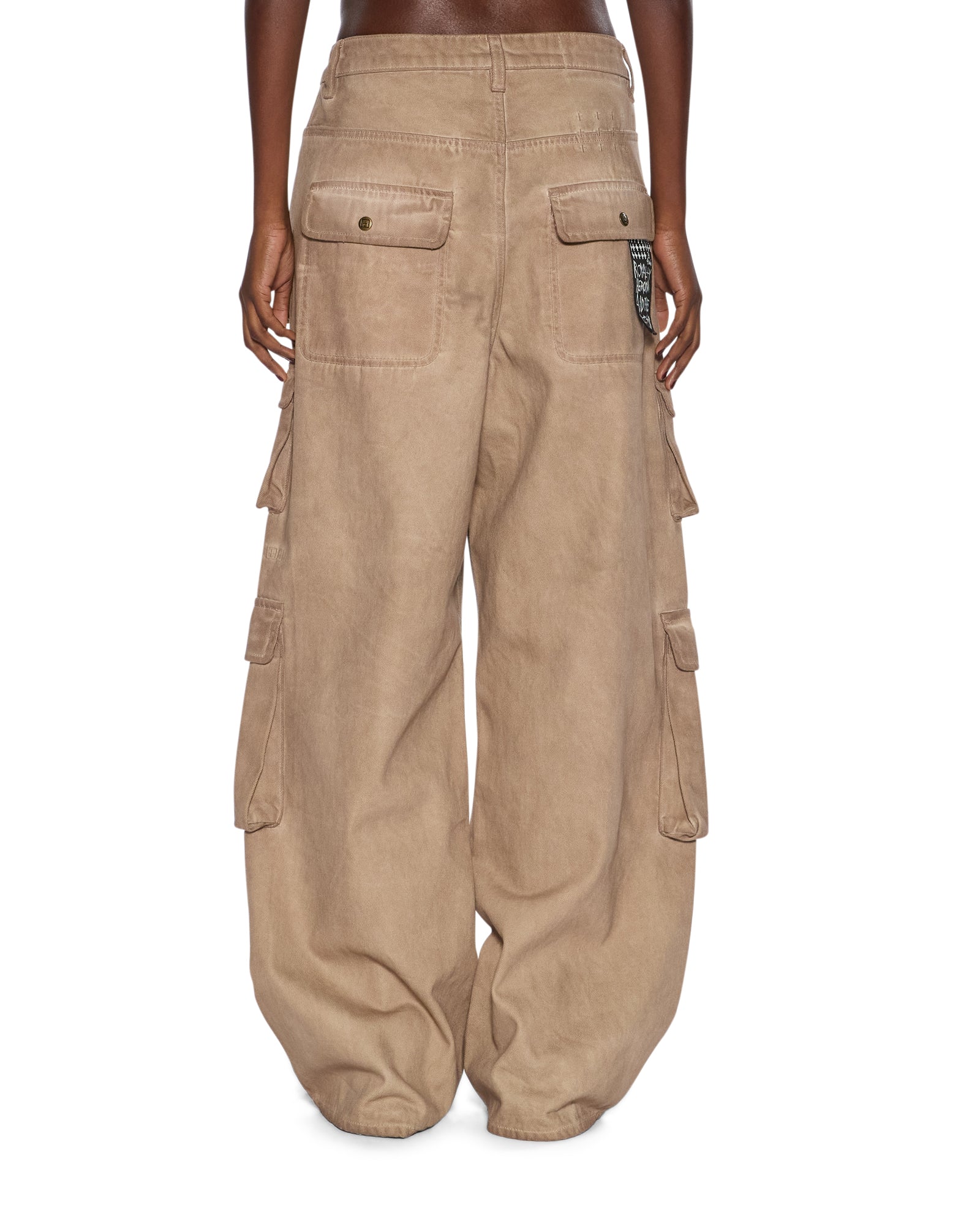 WOMENS  KSUPER CARGO TERRA BAGGY DENIM JEANS