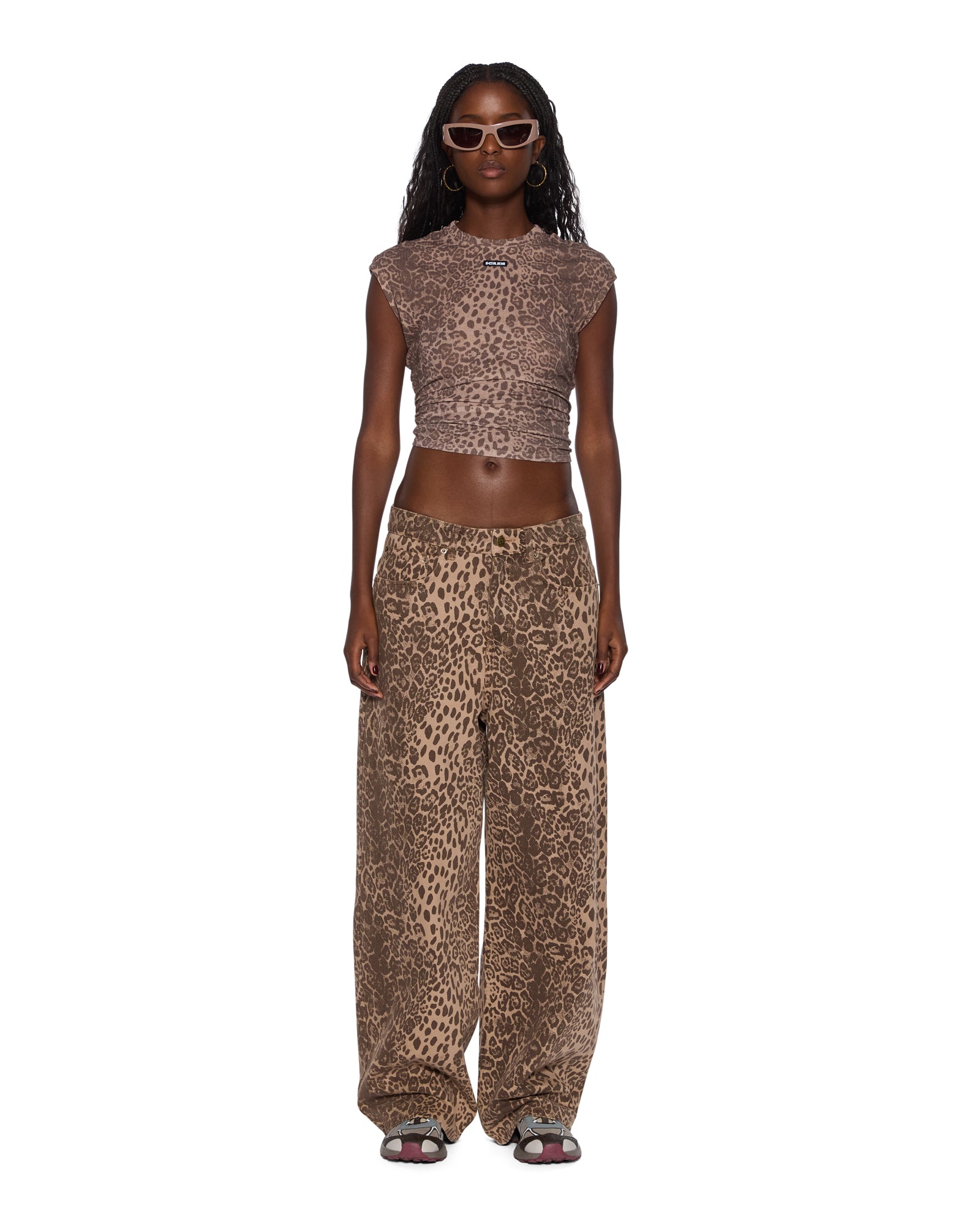 WOMENS  KSUPER LEO BAGGY DENIM JEANS