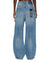 WOMENS  KSUPER SURGE TRASHED BAGGY DENIM JEANS