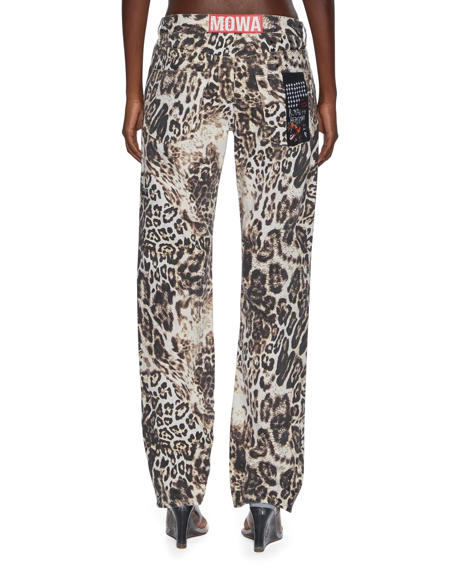 WOMENS  MOWALOLA ANTI K CHEETAH RELAXED DENIM JEANS
