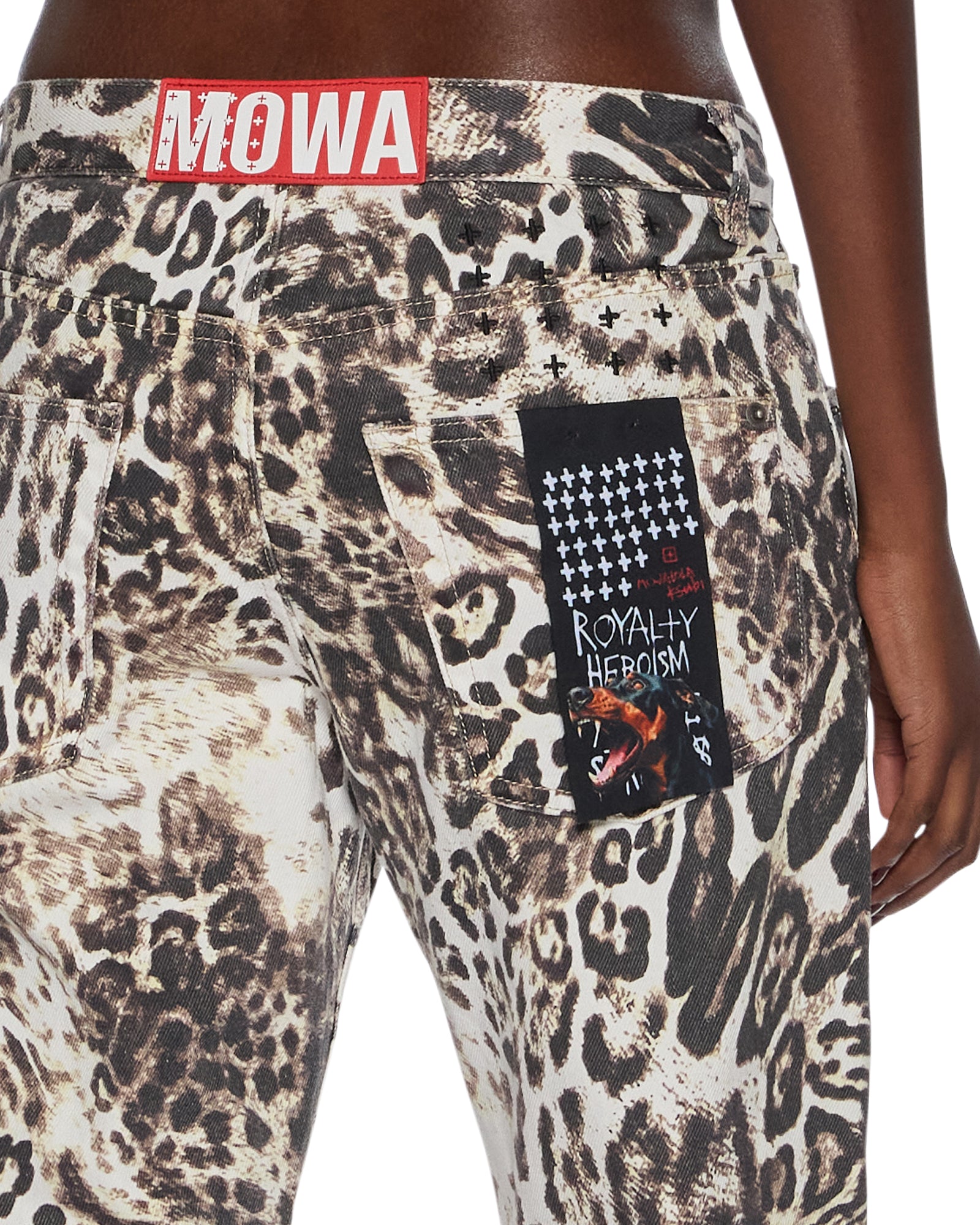 WOMENS  MOWALOLA ANTI K CHEETAH RELAXED DENIM JEANS