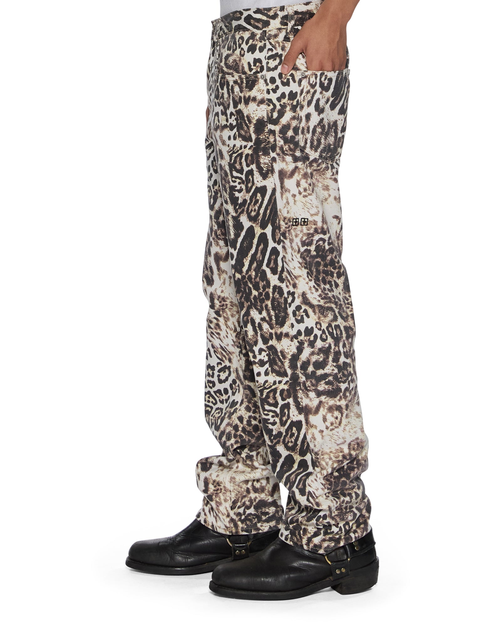 WOMENS  MOWALOLA ANTI K CHEETAH RELAXED DENIM JEANS