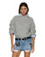 WOMENS  COSY KNIT LIGHT GREY REGULAR KNITWEAR