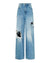 WOMENS  KSUPER SURGE TRASHED BAGGY DENIM JEANS