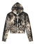 WOMENS  MOWALOLA ZIP HOODIE CHEETAH SLIM FLEECE