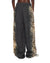 WOMENS  MOWALOLA TRAKPANT BLACK CHEETAH WIDE PANTS