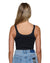 WOMENS  ARISE TANK TOP BLACK FITTED FASHION TOPS