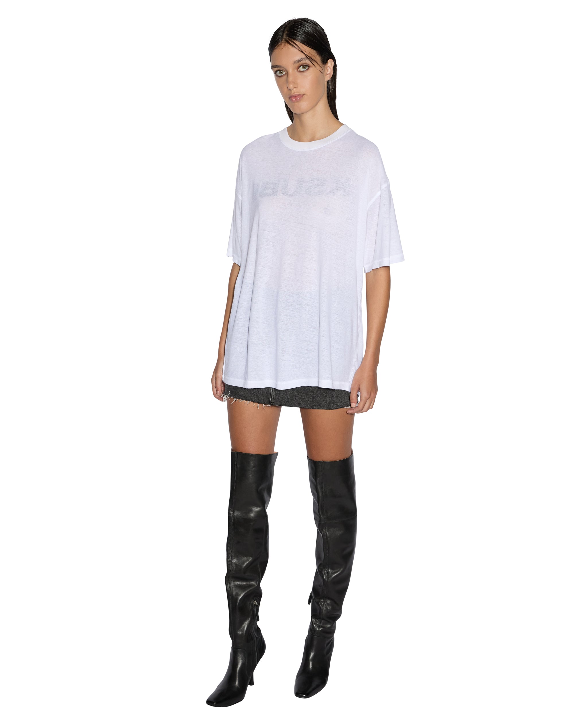 WOMENS  REVERSE IT OH G SS TEE WHITE OVERSIZED TEES