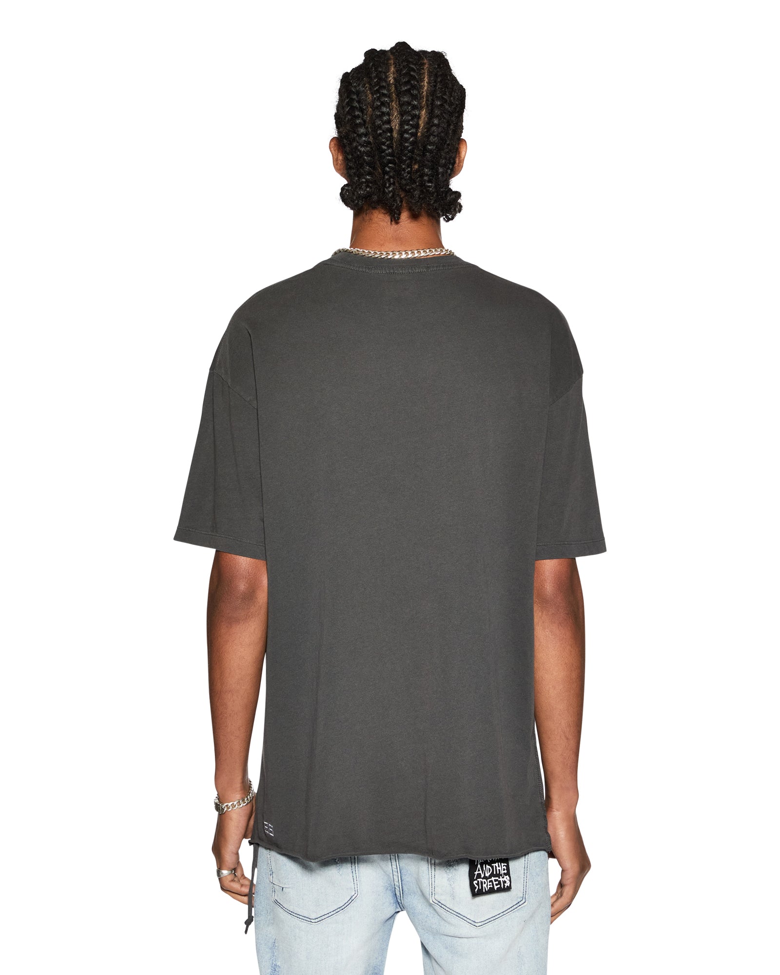 MENS  BIGGIE SS TEE BACK TO BLACK OVERSIZED TEES