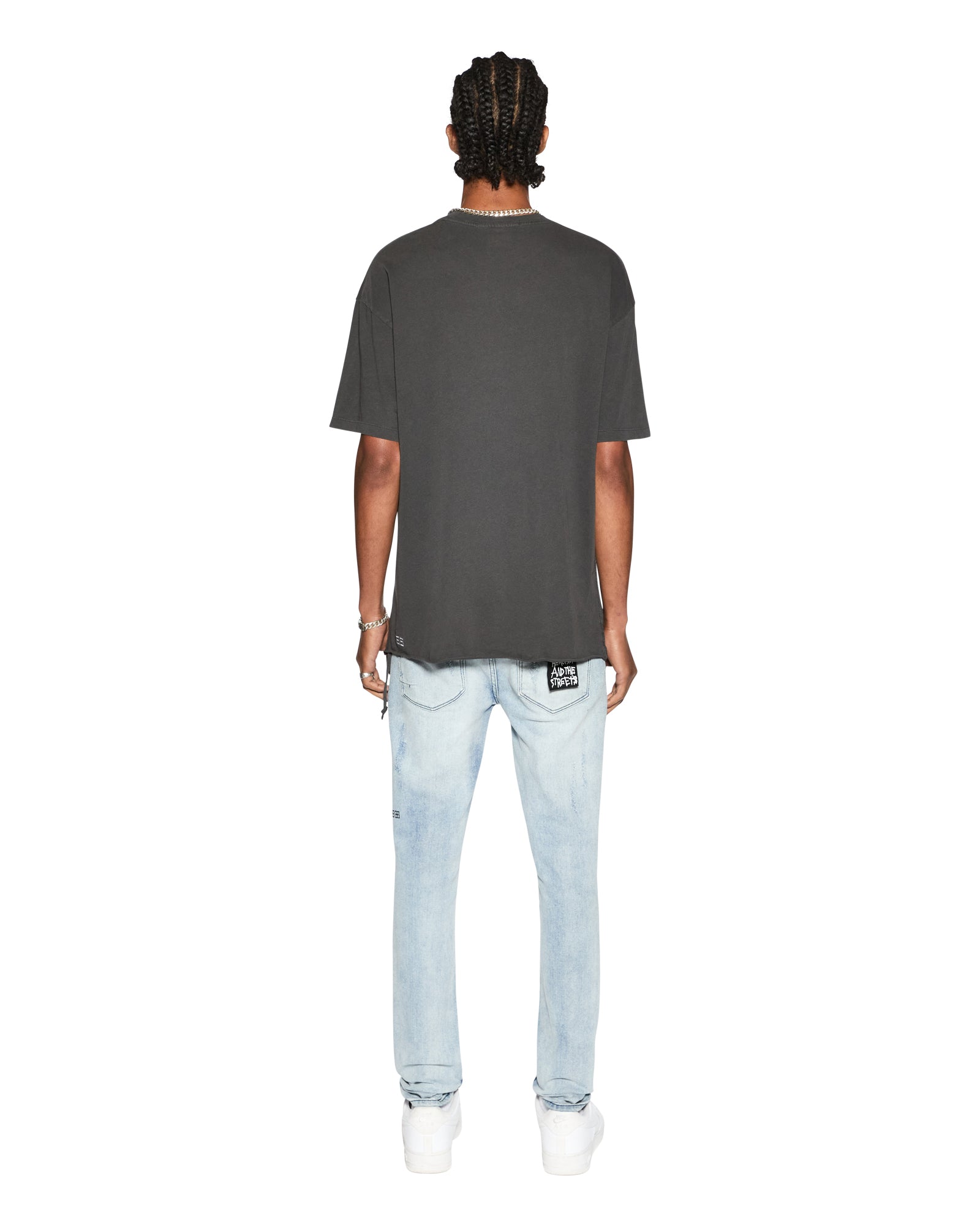 MENS  BIGGIE SS TEE BACK TO BLACK OVERSIZED TEES