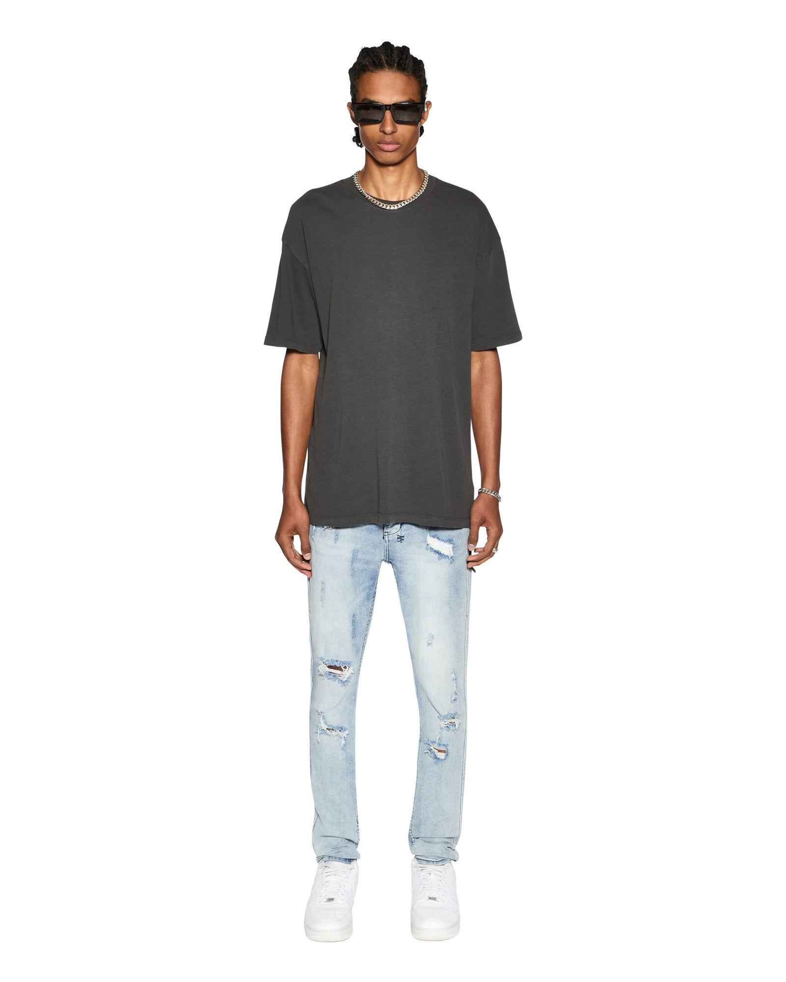 MENS BIGGIE SS TEE BACK TO BLACK OVERSIZED TEES