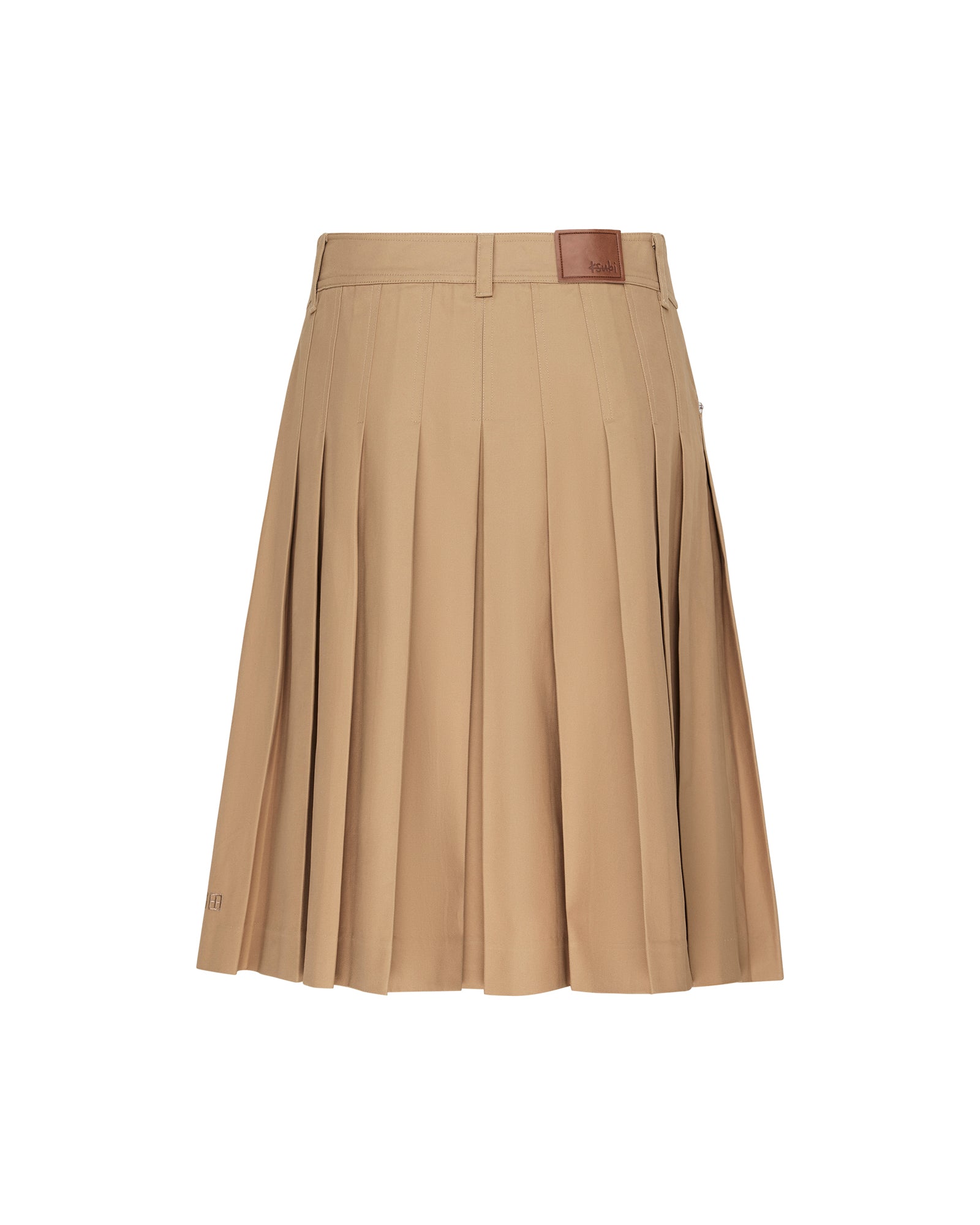 WOMENS  TRINITY KILT TAN REGULAR SKIRTS