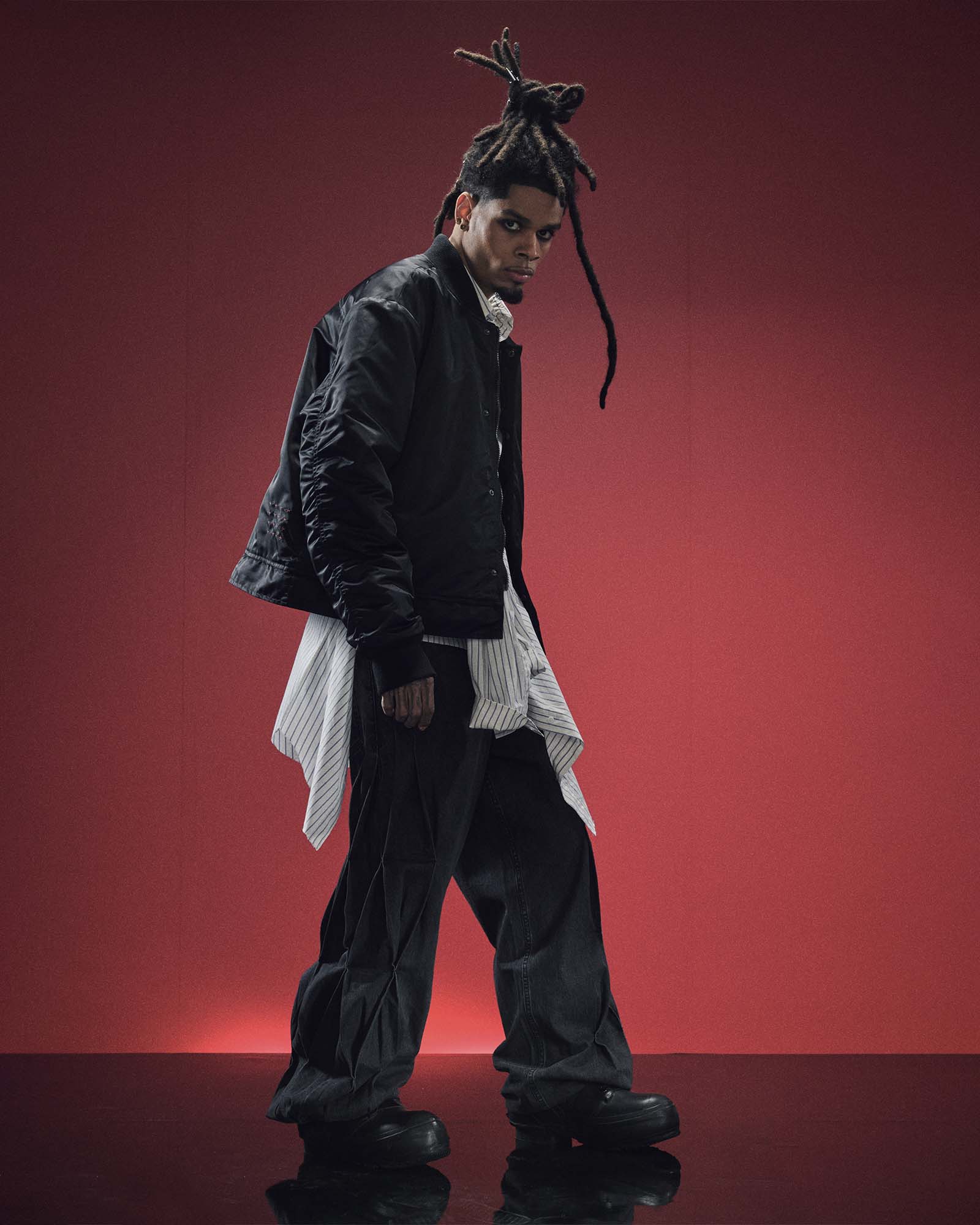 MENS COSY BOY JACKET BLACK OVERSIZED JACKETS